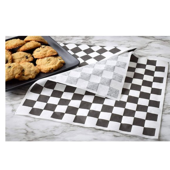 Black & white checkered deli paper wrappers - Picture 6 of 8